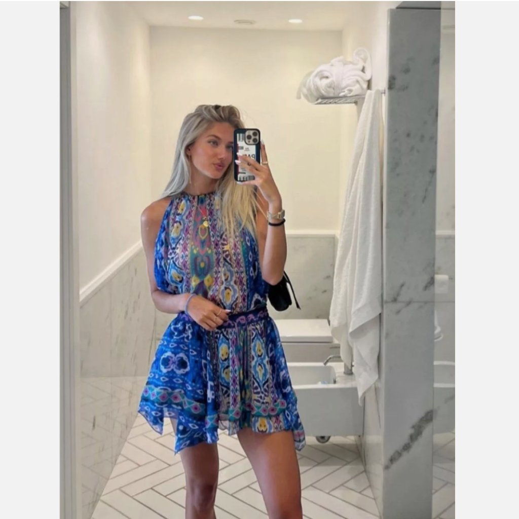 Nwt Zara Printed Skirt Nwt